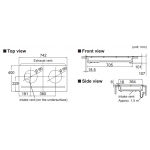 Panasonic 樂聲 KY-E227E 74厘米 嵌入/座檯式雙頭IH磁應爐